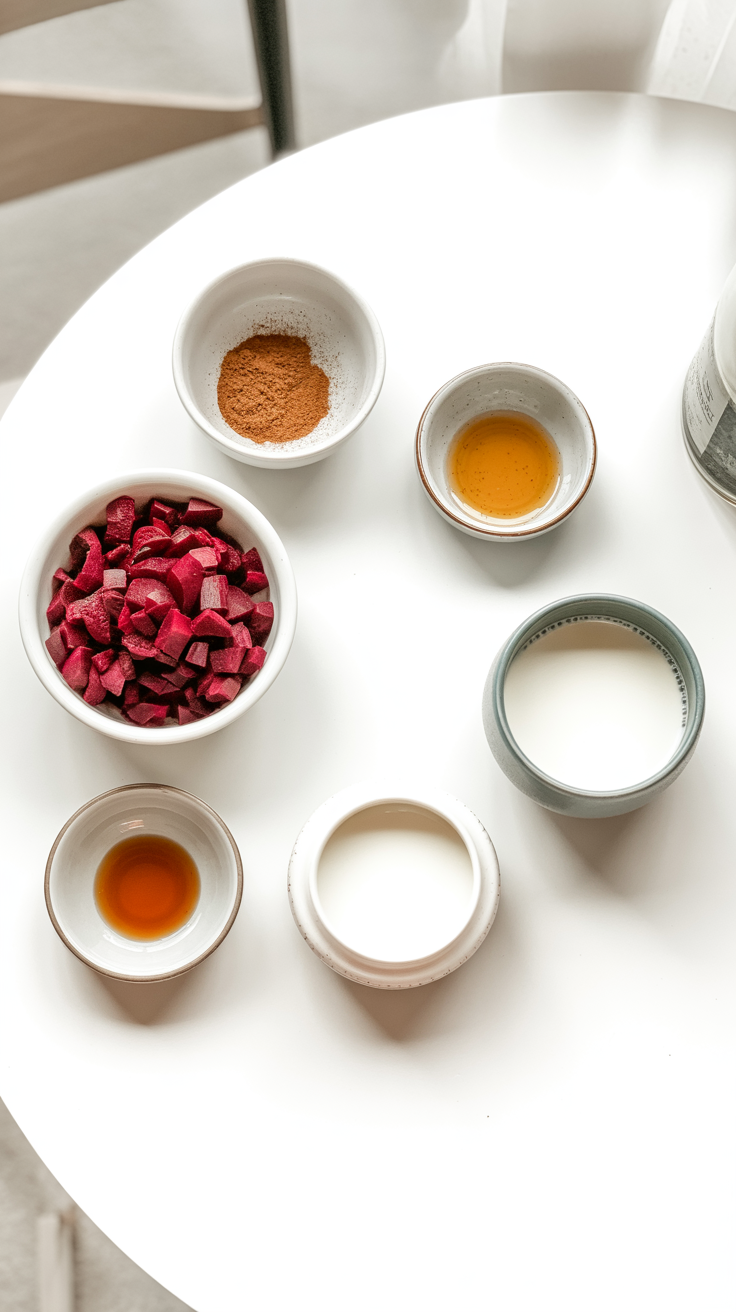 Beetroot Latte Recipe Ingredients