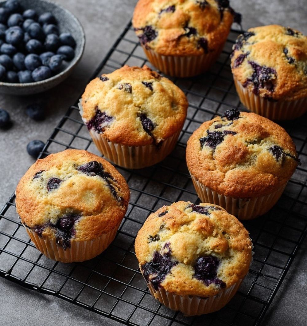 Low Sodium Blueberry Muffins