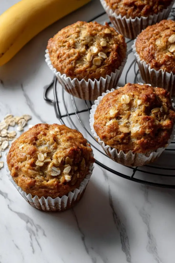 Low Sodium Banana Oatmeal Muffins