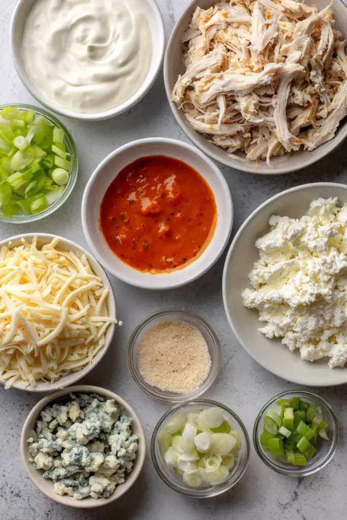 Low Sodium Buffalo Chicken Dip