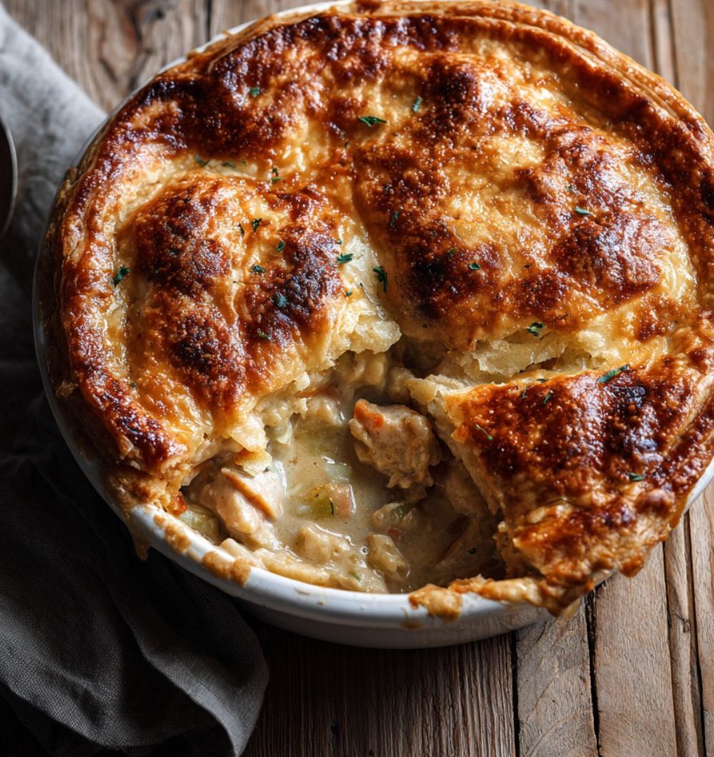 Low Sodium Chicken Pot Pie Casserole